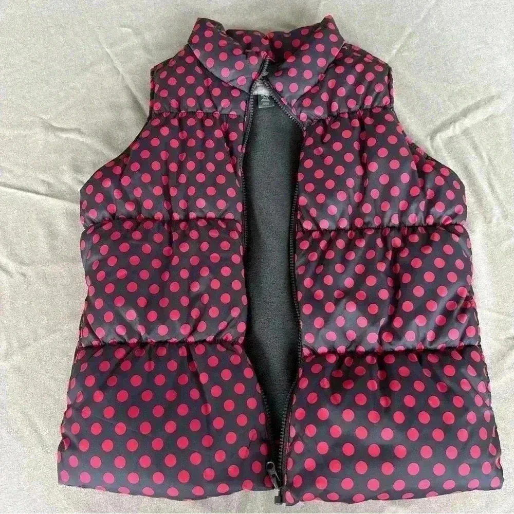 Old Navy kids Frost Free polka dot vest.